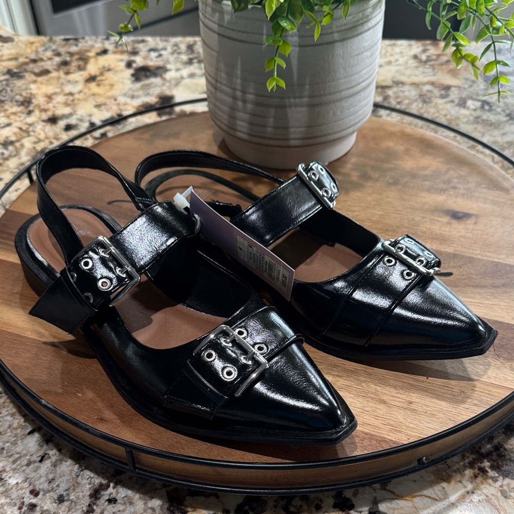 Wild Fable Elegant Black Buckle Women's Shoes NWT